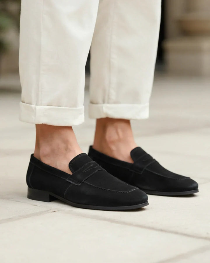 Monarch Suede Penny Loafers