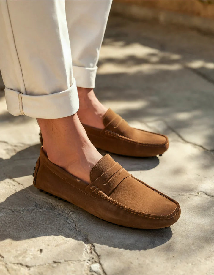 Monarch Suede Driver Loafers